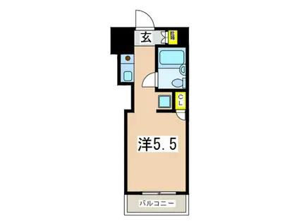 日神パレス磯子(ワンルーム/7階)の間取り写真