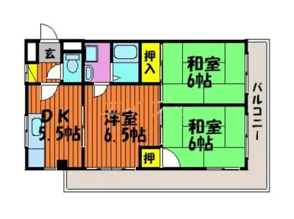 ドミール89(3DK/3階)の間取り写真