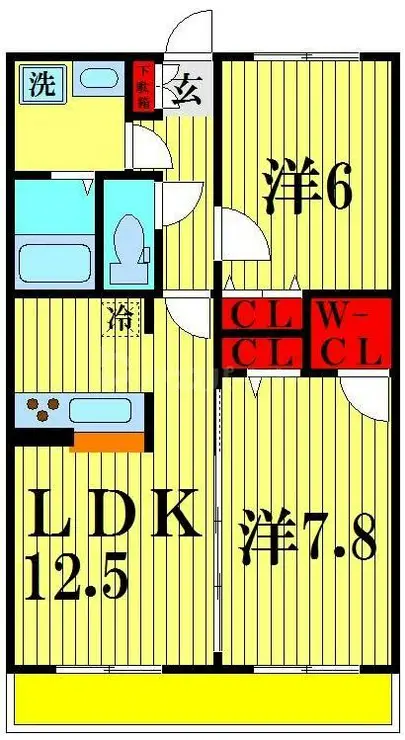 グリシーナおおたか 4階階 間取り