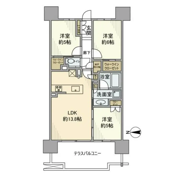 シティテラス品川イースト 4階階 間取り