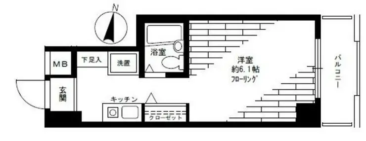 ダイホーステージ池上 3階階 間取り