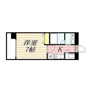 スカイフラット名古屋(1K/3階)の間取り写真