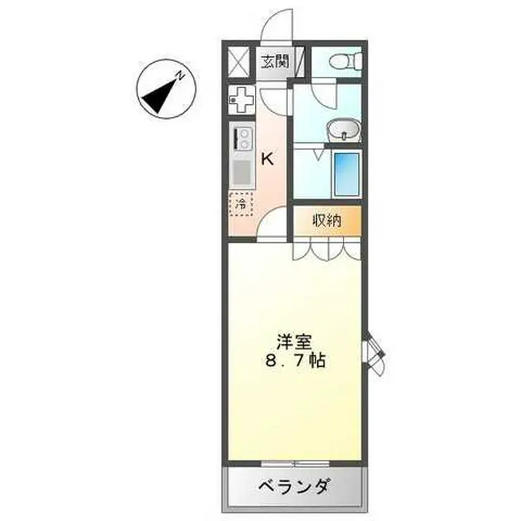 パールハイム鎌倉 1階階 間取り