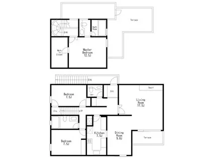 アルト代々木(3LDK/2階)の間取り写真