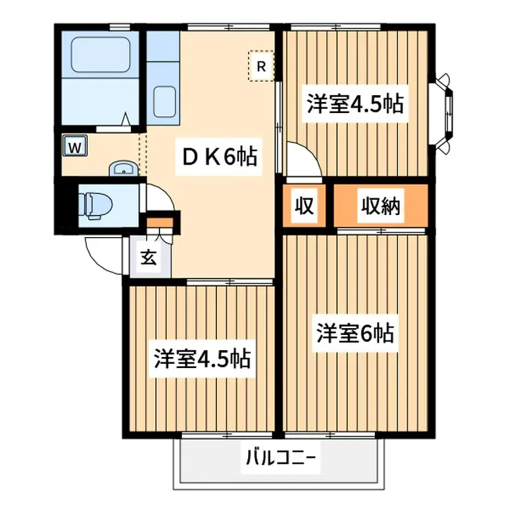 サンシティ小林 1階階 間取り