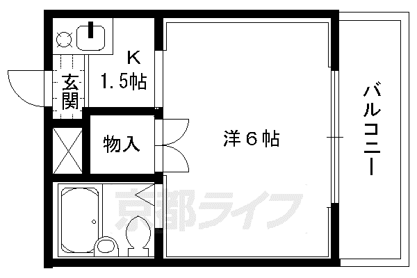 コットンハウス95(1K/3階)の間取り写真