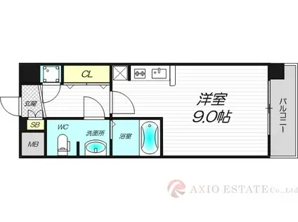 CREATO新大阪PANLOOP(ワンルーム/5階)の間取り写真