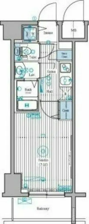 ガーラ・ステーション新宿御苑前 12階階 間取り