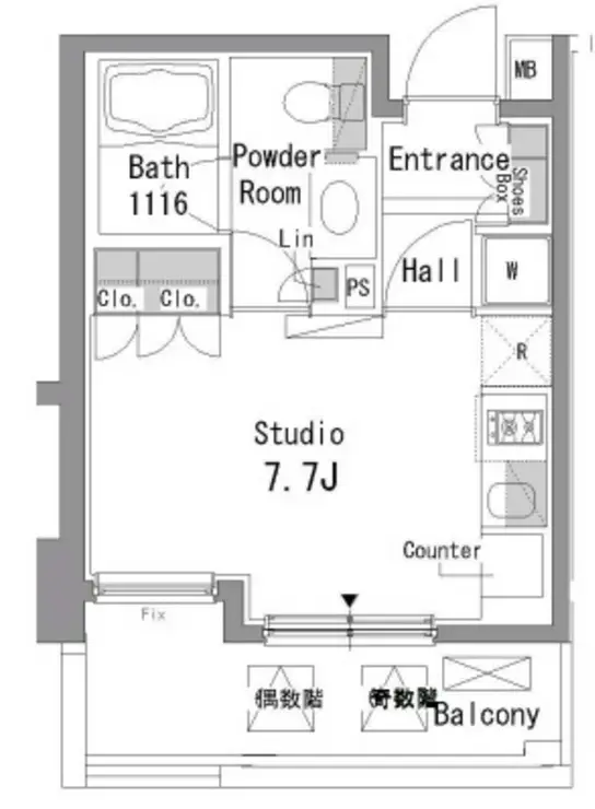 パークアクシス浅草橋 10階階 間取り