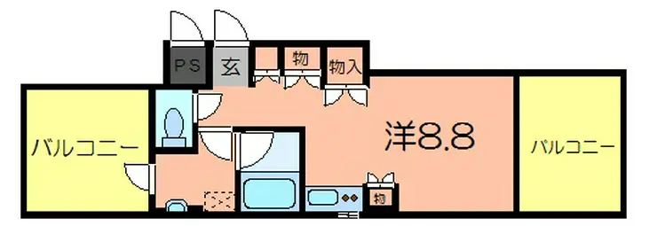 汐入オークビル 7階階 間取り