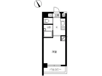 スカイコート新宿新都心第2(1K/5階)の間取り写真