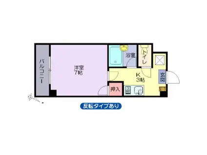 アドラー隅本(1K/2階)の間取り写真