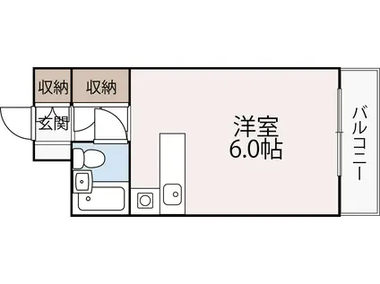 メゾン・ド・ルフレ(ワンルーム/2階)の間取り写真