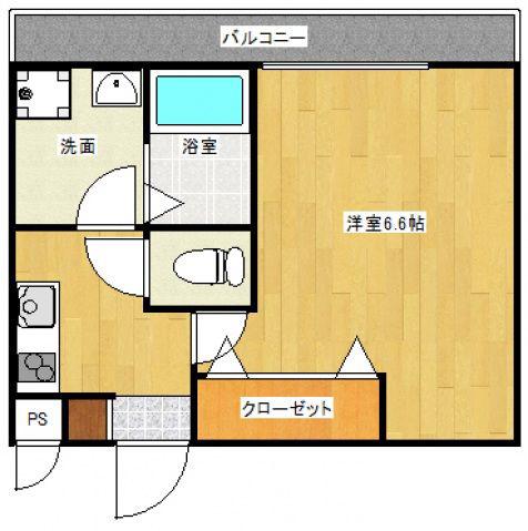 一番館瀬戸(1K/1階)の間取り写真