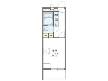 レオパレスヨロズヤC(1K/2階)の間取り写真