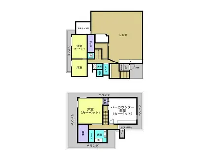 リアライズ甲南山手(5LDK/5階)の間取り写真