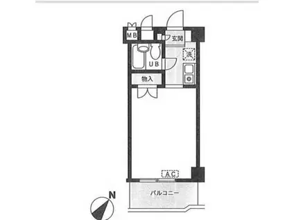 ドエル・ピュアネス(ワンルーム/6階)の間取り写真