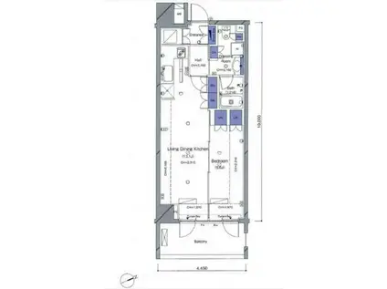 レグノオンザベイ(1LDK/10階)の間取り写真