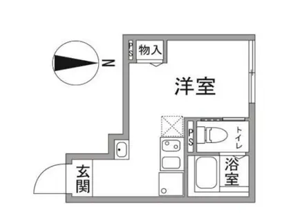 EXIA中野(ワンルーム/2階)の間取り写真