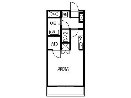 サニーハイツM(ワンルーム/3階)の間取り写真