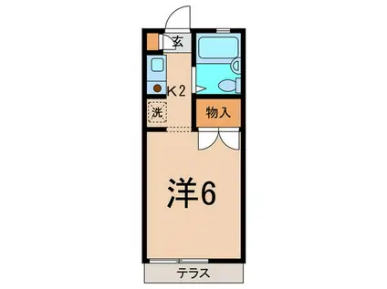 フィフティハイツ(ワンルーム/1階)の間取り写真