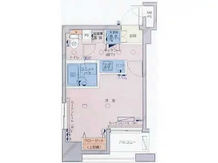 プロフ文京大塚(1K/3階)の間取り写真