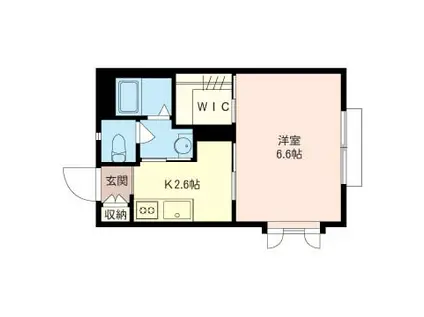 シンエイ等々力(1K/1階)の間取り写真