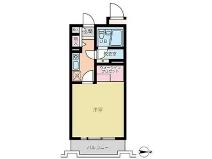 エスポワール橋本(ワンルーム/3階)の間取り写真