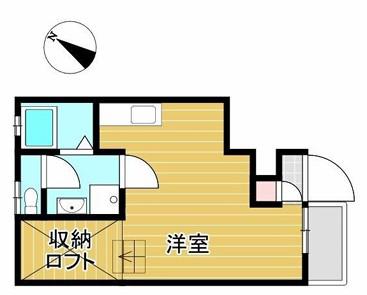 パークガーデン北寺島(ワンルーム/1階)の間取り写真