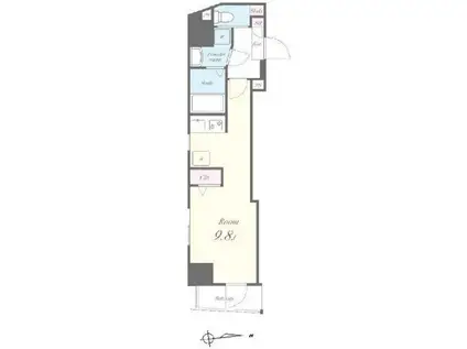 ラ メゾン オンズ(ワンルーム/3階)の間取り写真