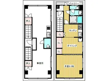 STR中板橋駅前ビル23(2LDK/2階)の間取り写真