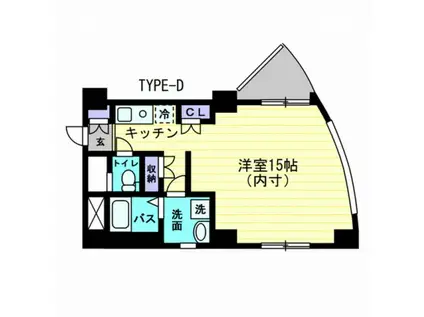 CIELO本町(ワンルーム/7階)の間取り写真