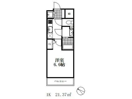 エスリード神戸大倉山ヒルズ(1K/5階)の間取り写真
