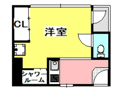 アーバンプラザ(ワンルーム/4階)の間取り写真