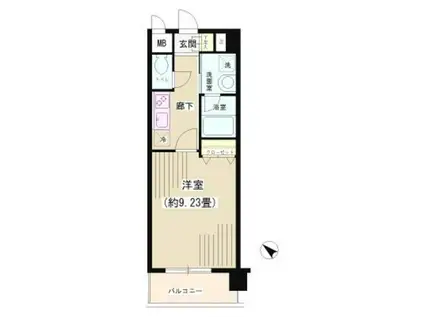 レジアス新横浜(1K/5階)の間取り写真