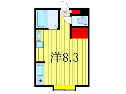 MH豊四季(ワンルーム/2階)の間取り写真