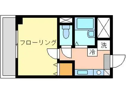 デュークガーデン八景III(2K/4階)の間取り写真