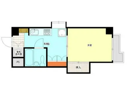 藤和横浜西口ハイタウン(1K/8階)の間取り写真