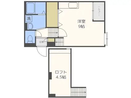 LIVRE VILLA 517(ワンルーム/1階)の間取り写真