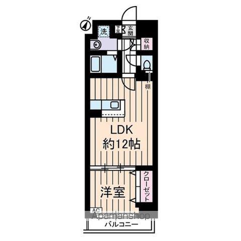 YAYOI COURT(1LDK/4階)の間取り写真