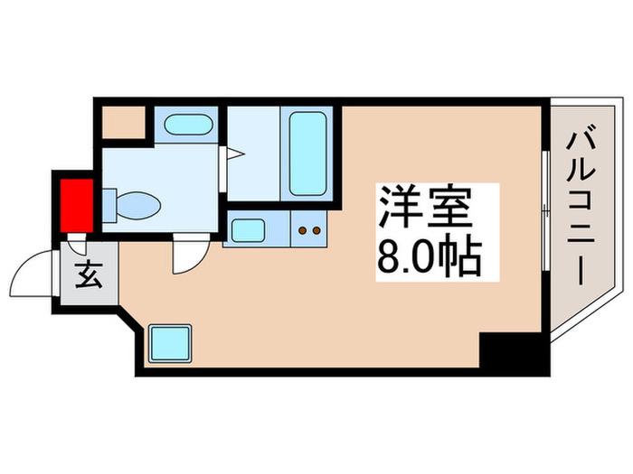 パークアクシス浦安(ワンルーム/5階)の間取り写真