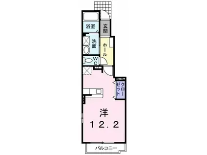 とさでん交通伊野線 蛍橋駅 徒歩11分 2階建 築16年(ワンルーム/1階)の間取り写真