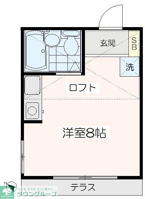 セントラルコーポ(ワンルーム/1階)の間取り写真