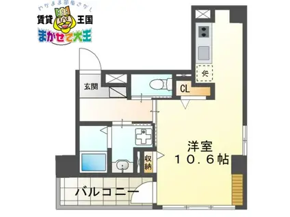 A&M FELICIE(ワンルーム/4階)の間取り写真