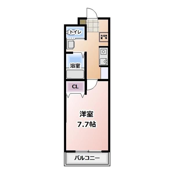 AーCITY清須(1K/1階)の間取り写真