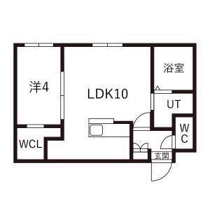 LUXIA NANGO(1LDK/3階)の間取り写真