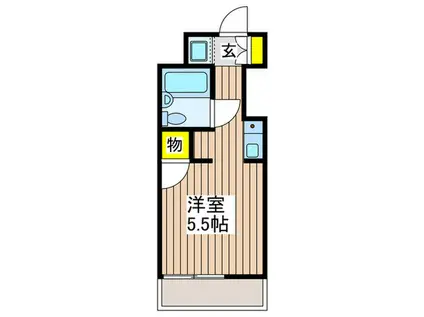サンホワイト磯子(ワンルーム/5階)の間取り写真