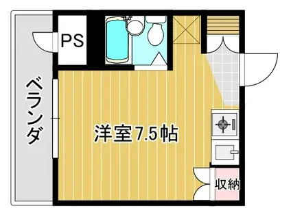 N岩国東(ワンルーム/3階)の間取り写真