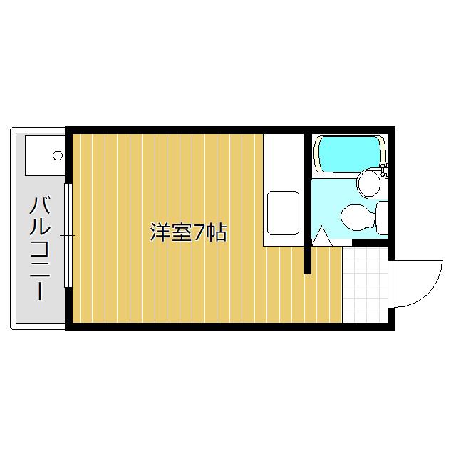 メゾン手越原(ワンルーム/4階)の間取り写真