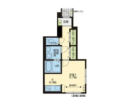 GRAND RICHESSE(1K/1階)の間取り写真